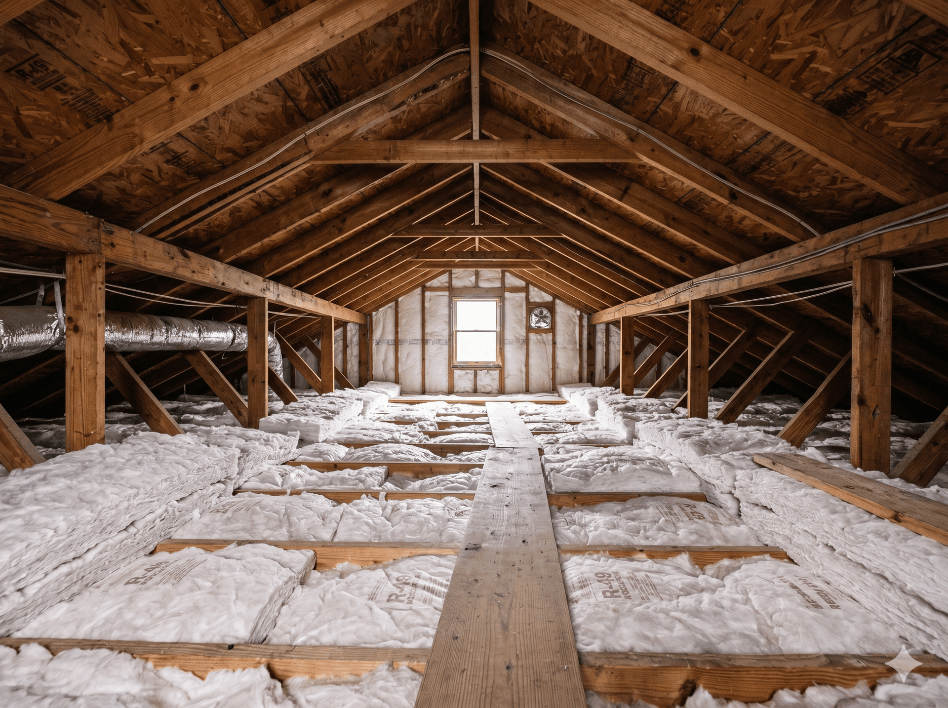 Attic ventilation detail on an Ohio home