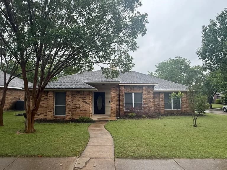 Storm-damaged home before RA Contracting work