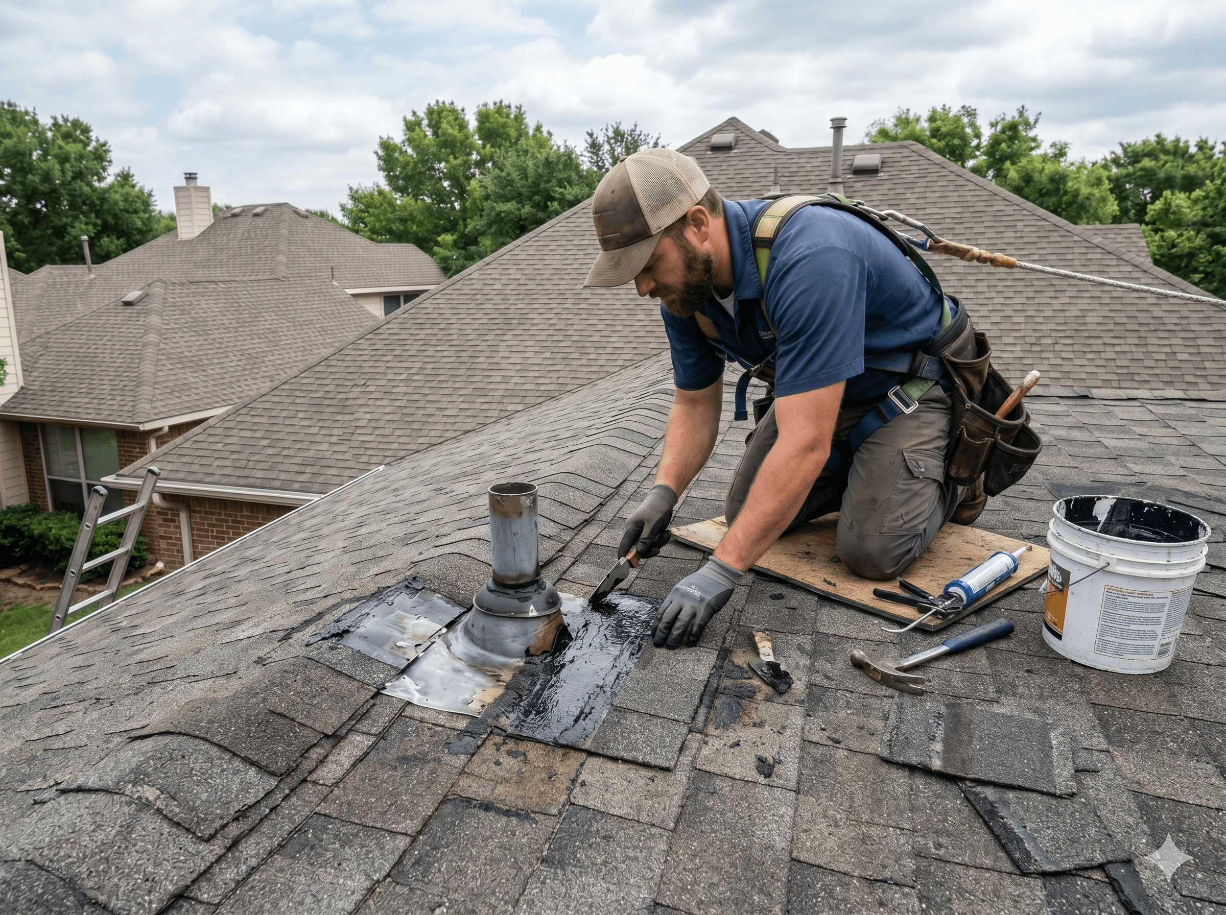Roof leak diagnostics — Roofing