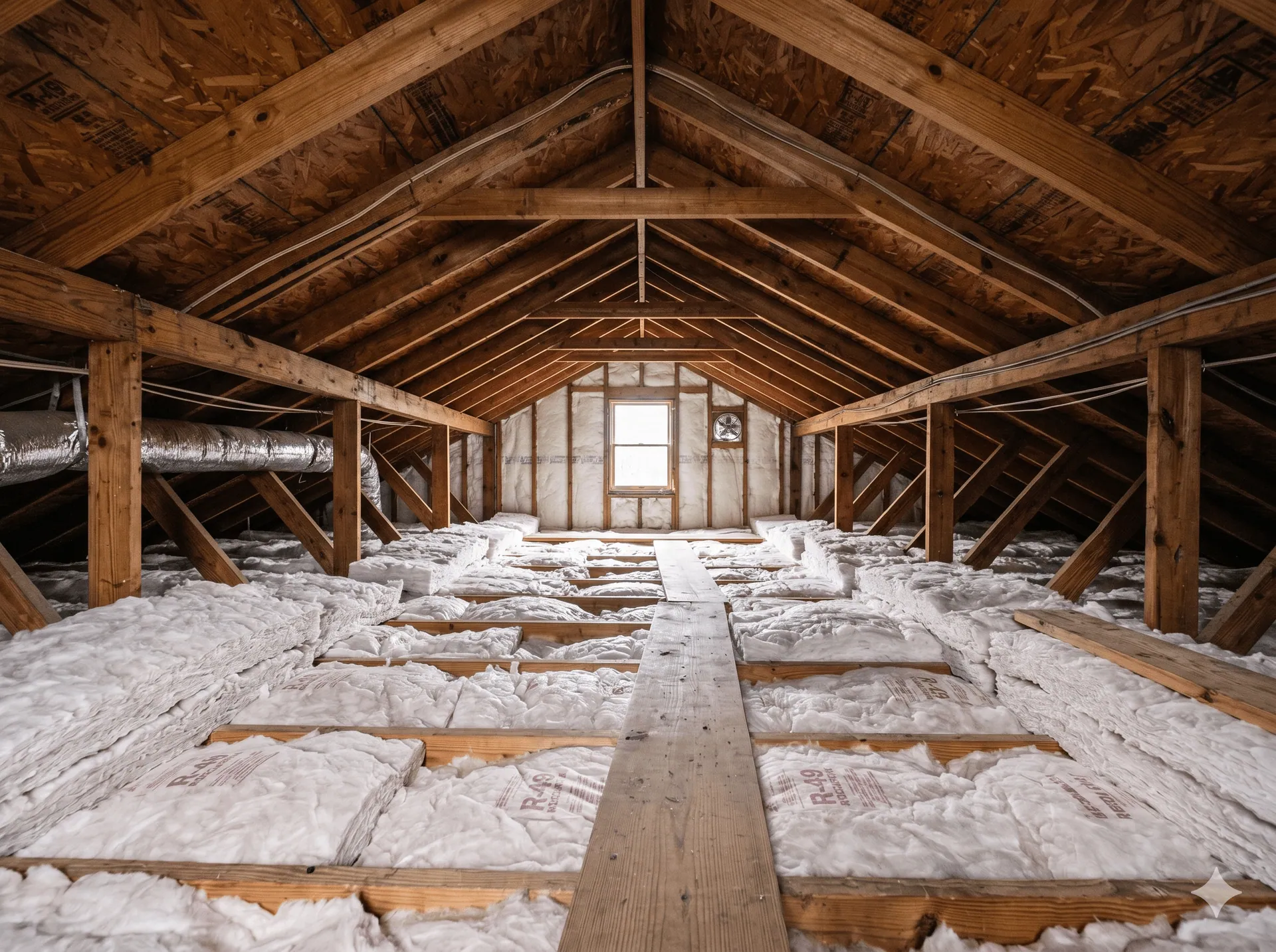 Attic ventilation detail on an Ohio home