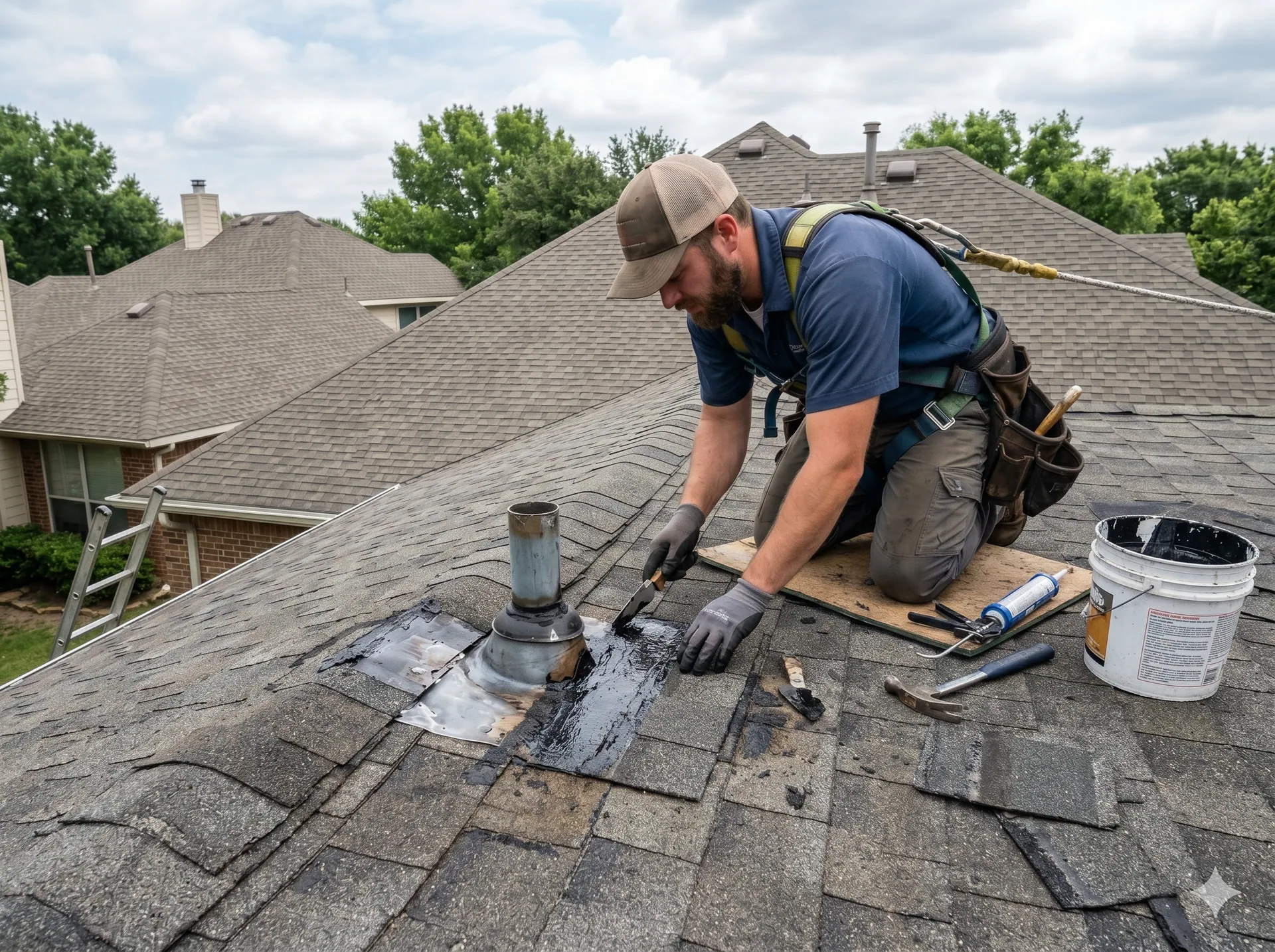 Roof leak diagnostics — Roofing
