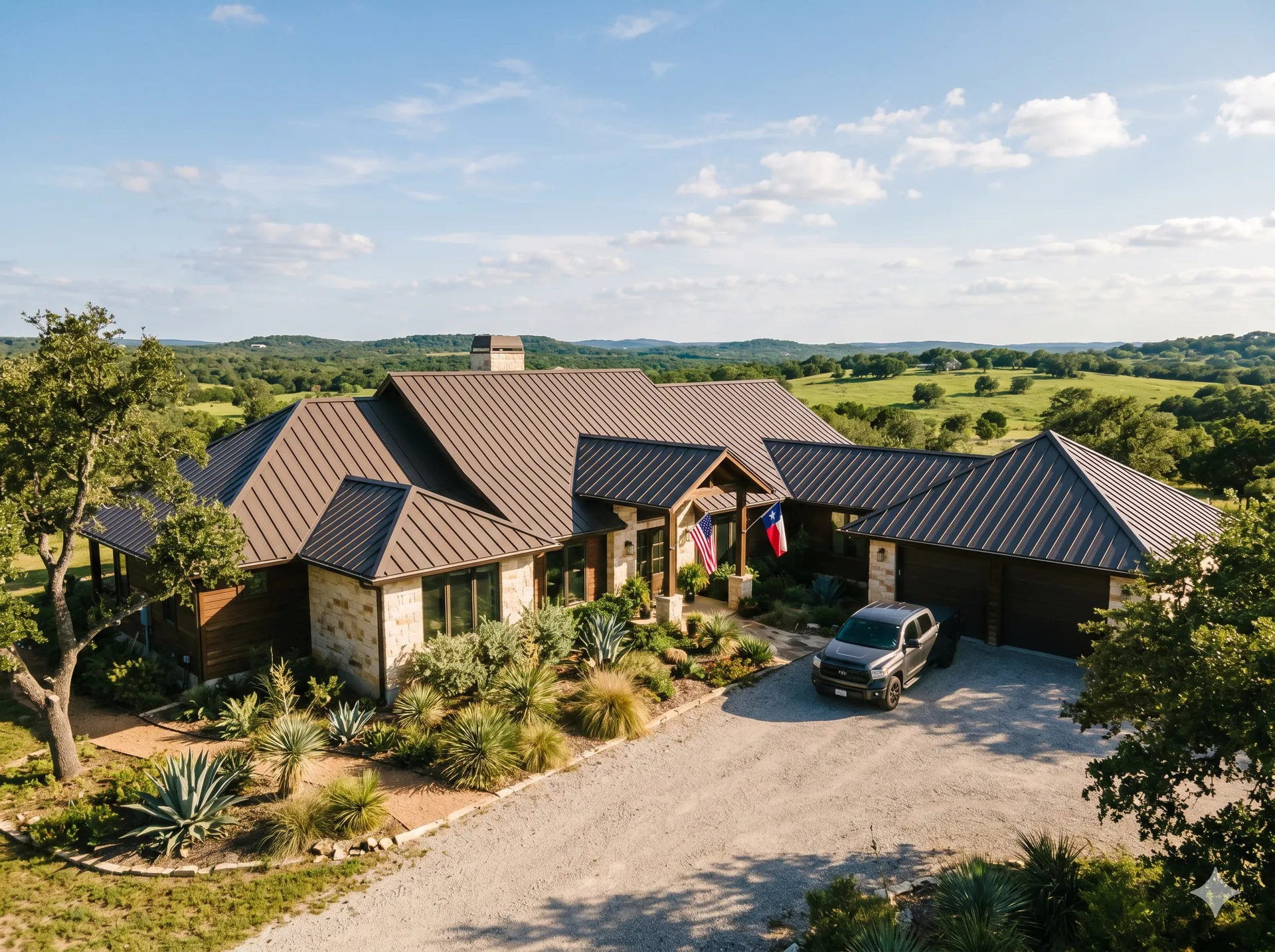 Metal roofing — Roofing